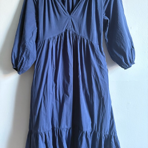 Xirena Sz XS Vie Blue Capri Cotton Tiered Midi Dress - Picture 5 of 12